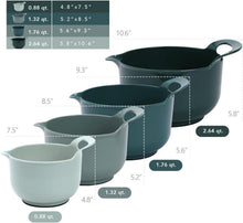 Rührschüssel Set 4er Pack mit Griff, Ausgießer, BPA-frei