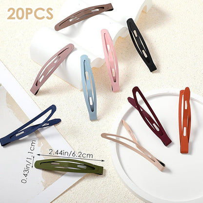 Snap Haarclips Mädchen Damen Metall Haarspangen 20er Set