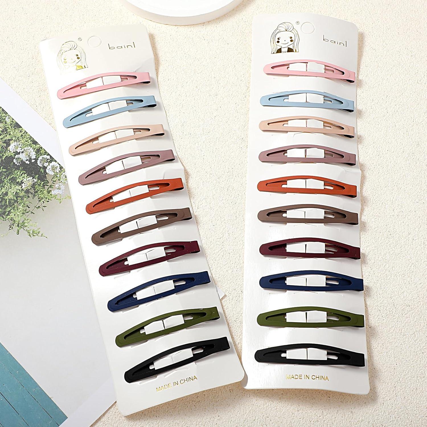 Haarspangen Set 20 Stück Mädchen Damen Metall Clips bunt Haarstyling Zubehör