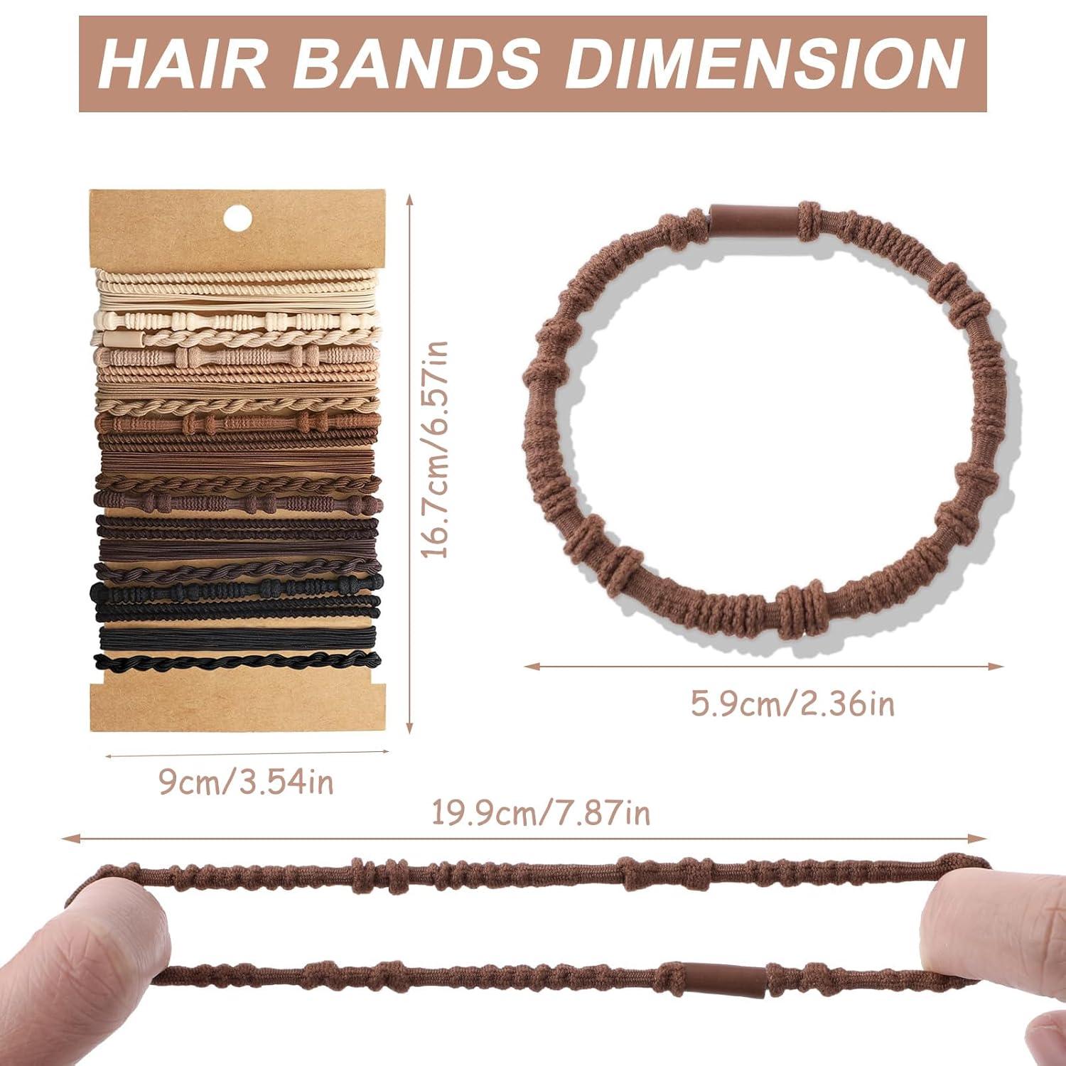 20er Set Damen Boho Haargummis Armbänder Haarbänder Elastisch Stretch
