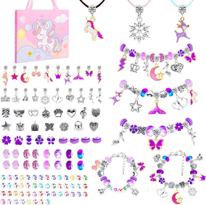 Bastelset Mädchen: Armband & Halskette DIY 117 Teile