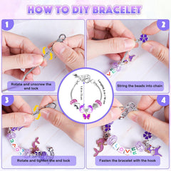 Bastelset Mädchen: Armband & Halskette DIY 117 Teile