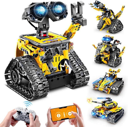CUBIMANA Technik Roboter 5-in-1 Spielzeug App Programmierbar