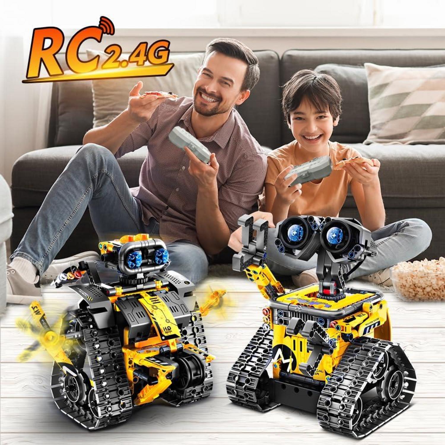 CUBIMANA Technik Roboter 5-in-1 Spielzeug App Programmierbar