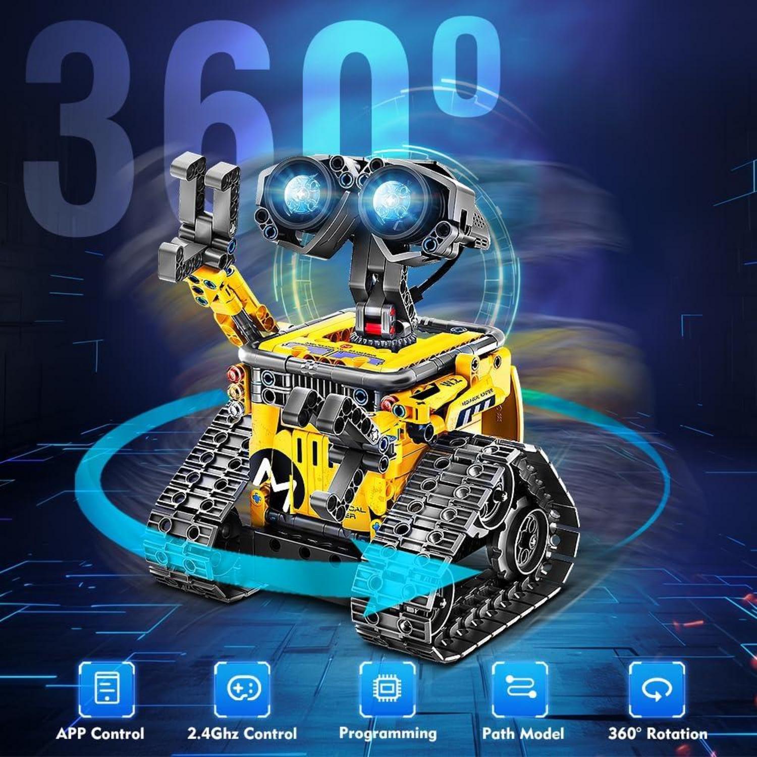 CUBIMANA Technik Roboter für Kinder 5-in-1 Bauspielzeug programmierbar