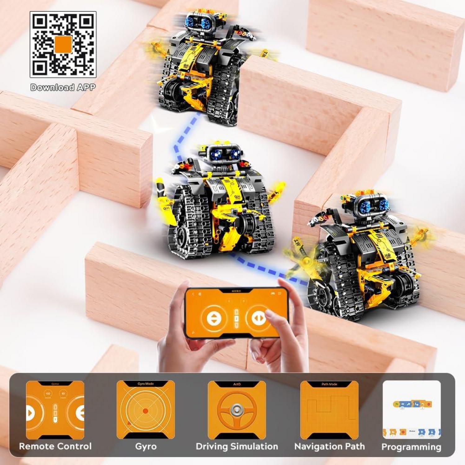 CUBIMANA Technik Roboter 5-in-1 Fernsteuerung Bauspielzeug