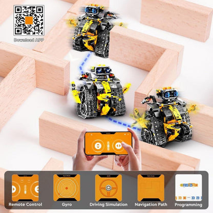 CUBIMANA Technik Roboter 5-in-1 Fernsteuerung Bauspielzeug