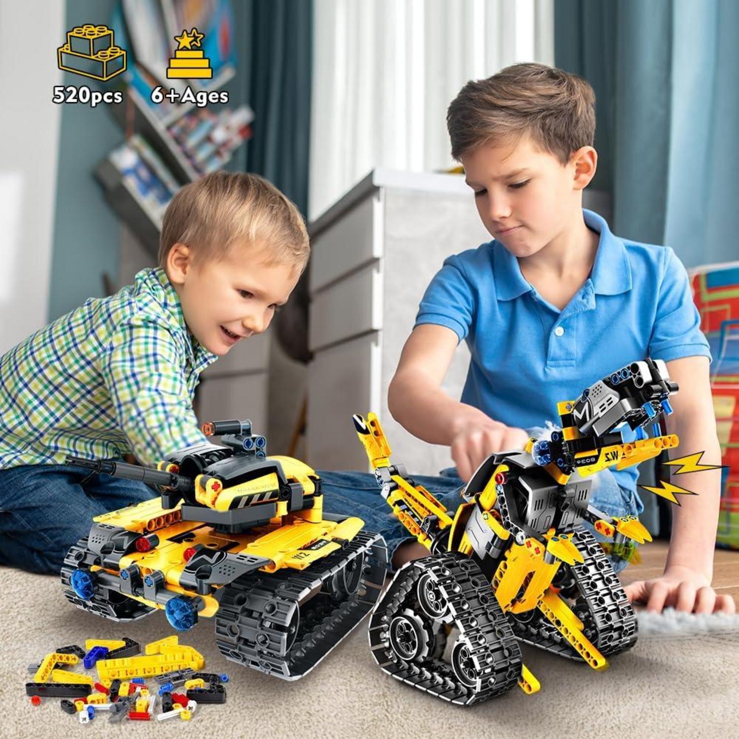 CUBIMANA Technik Roboter für Kinder 5-in-1 Bauspielzeug programmierbar