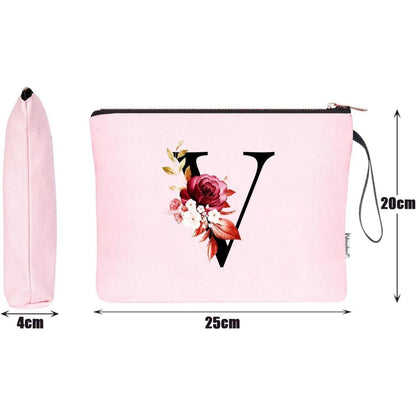 Personalisierte Kosmetiktasche mit Initialen, Pink