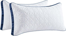 Orthopädisches Nackenkissen 40x80cm 2er Set atmungsaktiv Marineblau