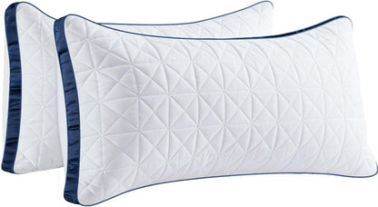 Orthopädisches Nackenkissen 40x80cm 2er Set atmungsaktiv Marineblau