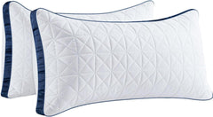 Orthopädisches Nackenkissen 40x80cm 2er Set atmungsaktiv Marineblau