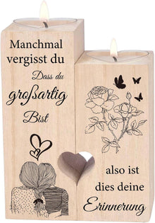 Herzförmiger Kerzenständer Geschenk für Frauen Weihnachten