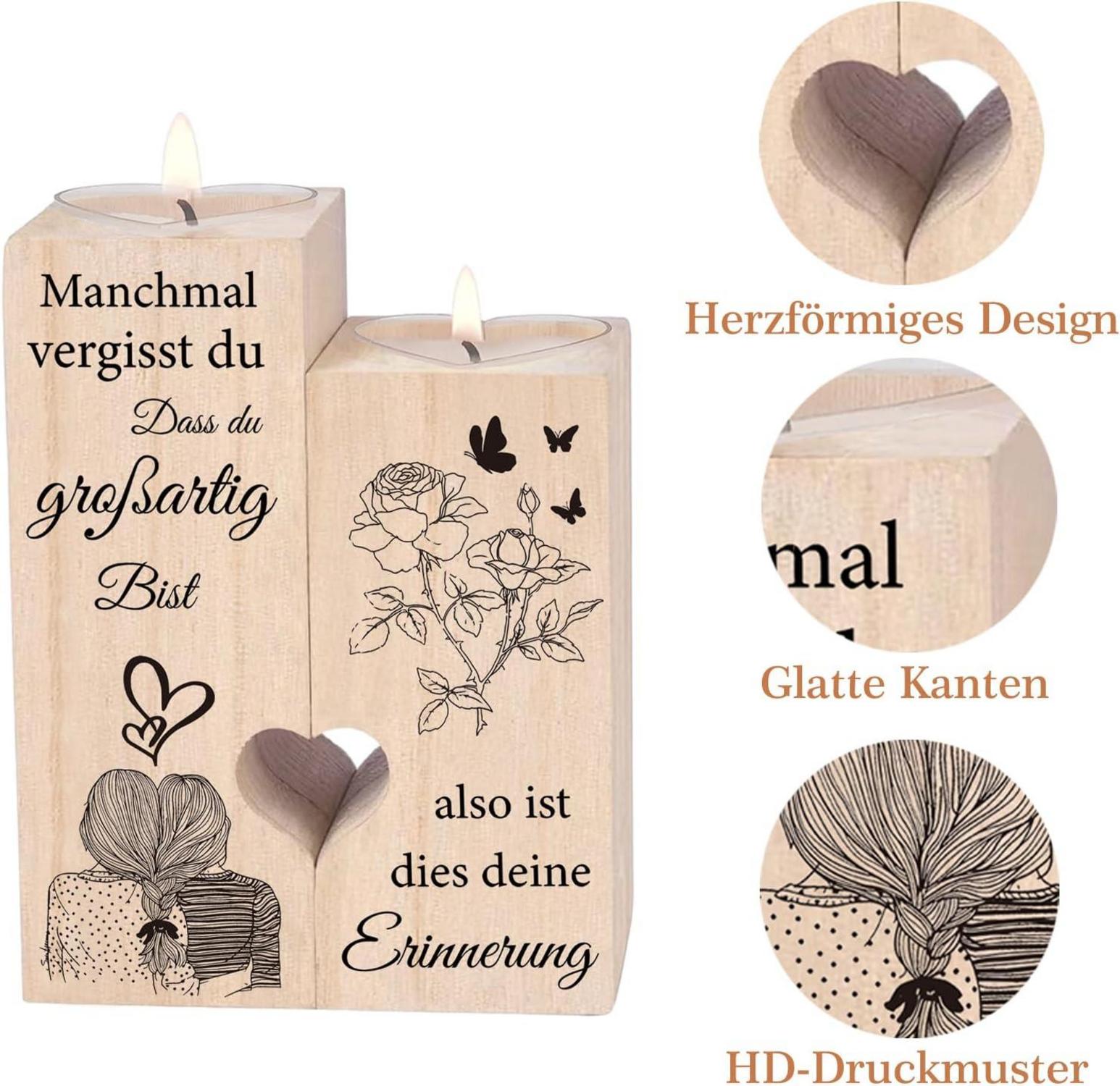 Herz-Kerzenständer Geschenke Frauen Geburtstag Weihnachten