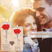 Herzförmiger Kerzenständer für Partner - Geschenk zum