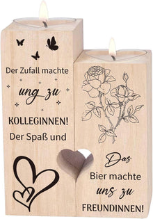 Herz Kerzenhalter Abschied Kollegen Dankeschön Geschenk