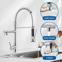 Auralum Wasserhahn Küche Edelstahl Spiralfeder 360° drehbar