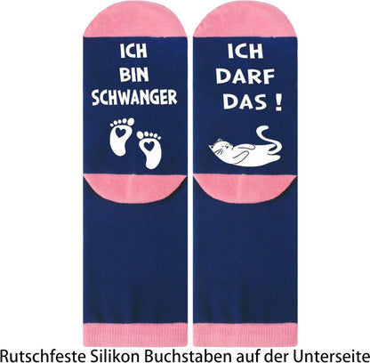 Schwangere Geschenk Socken Rutschfest Muttertag Ideen