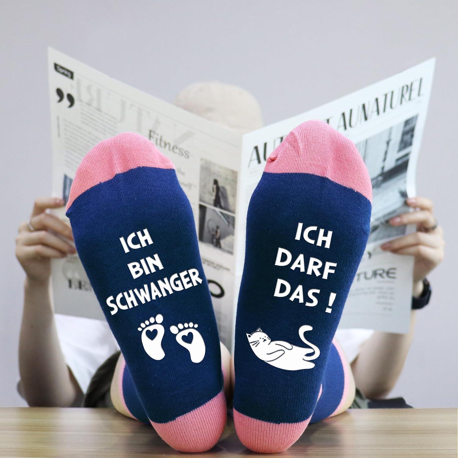 Schwangere Frauen Socken Rutschfest Schwangerschaft Muttertag Geschenk