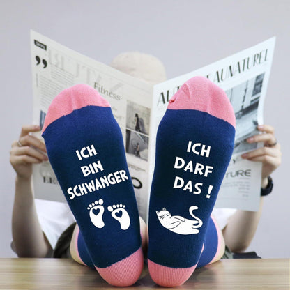 Schwangere Frauen Socken Rutschfest Schwangerschaft Muttertag Geschenk