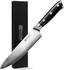 PAUDIN Damastmesser Kochmesser 20 cm Damaststahl G10-Griff