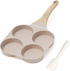 Antihaft Omelette Pfanne 4-Loch Induktion Eier Bratpfanne Granit