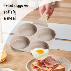 Antihaft Omelette Pfanne 4-Loch Induktion Eier Bratpfanne Granit