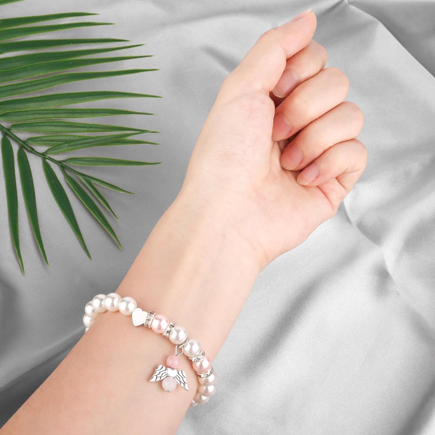 Einschulung Mädchen Armband Schutzengel Glücksbringer Schulkind 2024
