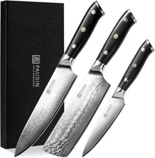 Damastmesser Set 3-tlg. VG10 G10 Griff