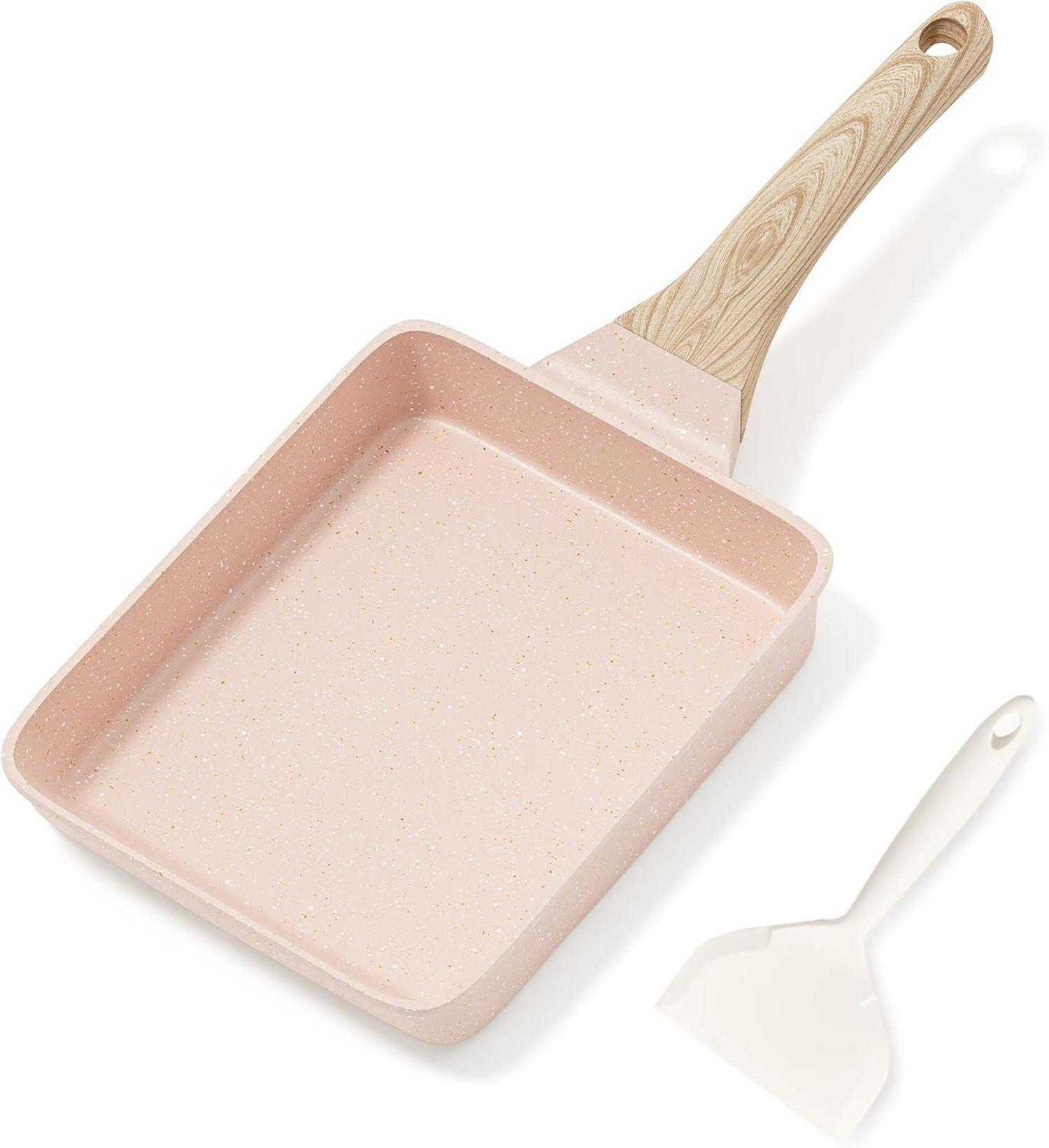 Tamagoyaki Pfanne Set - Japanische Omelettpfanne Mit Antihaft Für Alle Herdarten