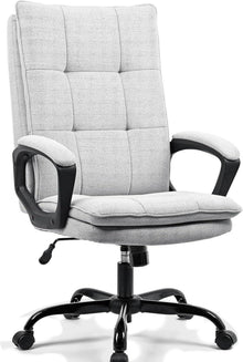 Ergonomischer Schreibtischstuhl mit Armlehne, Kopfstütze, Wippfunktion