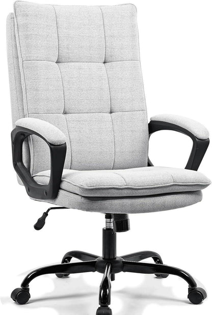 Ergonomischer Schreibtischstuhl mit Armlehne, Kopfstütze, Wippfunktion