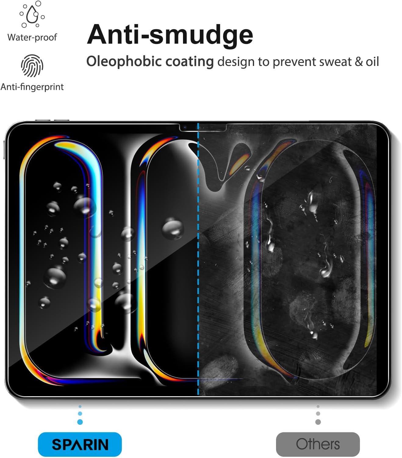 SPARIN Panzer Schutz Glas für iPad Pro 11 Zoll M4 (2024) 4er Pack