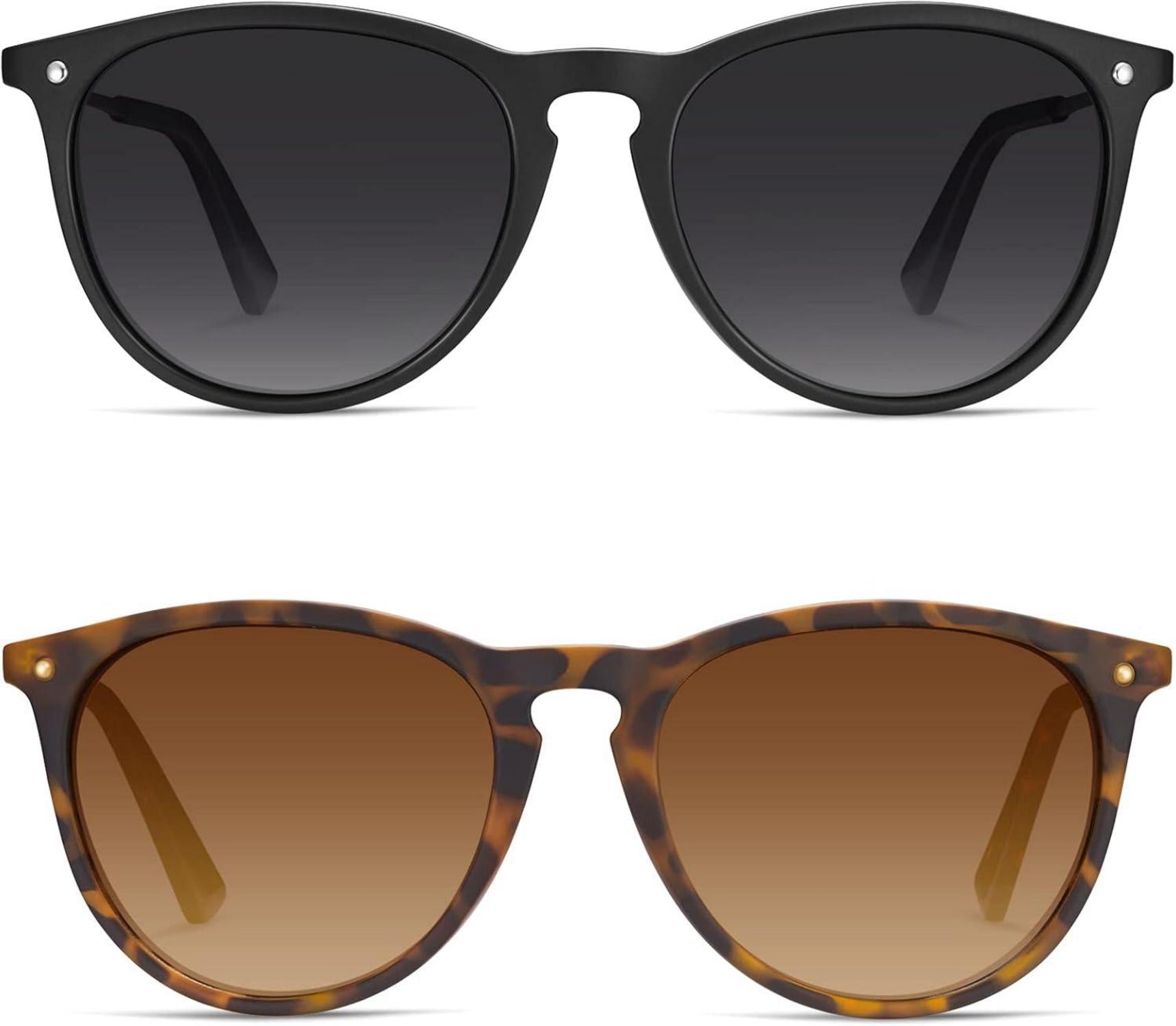 Polarisierte Sonnenbrille Vintage Stil UV400 Schutz Damen Herren