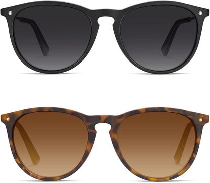 Polarisierte Sonnenbrille Vintage Stil UV400 Schutz Damen Herren