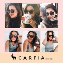 CARFIA Polarisierte Vintage Sonnenbrille UV400 für Damen