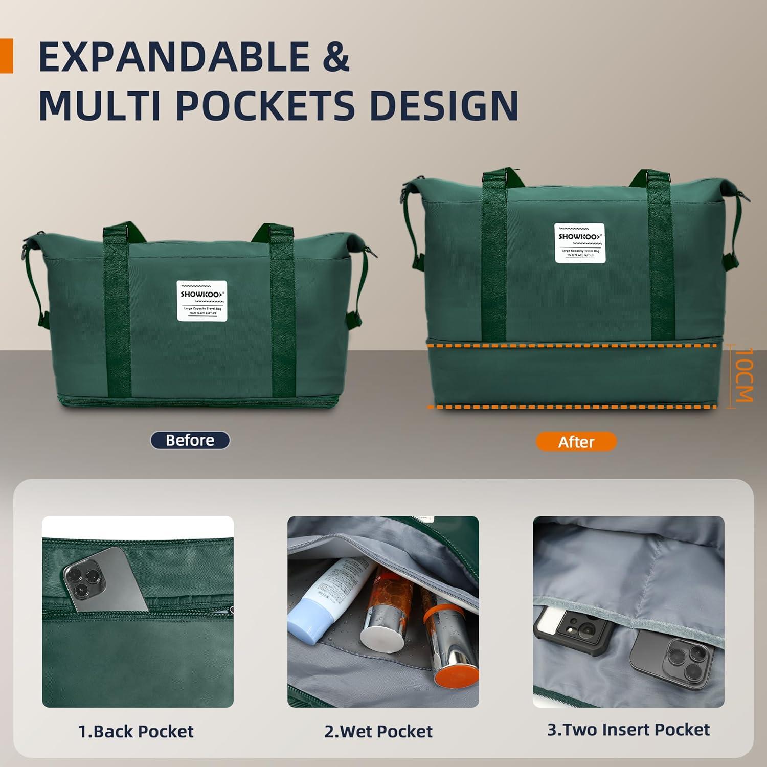 SHOWKOO Koffer Set Groß Hartschale Leicht ABS+PC 4 Rollen TSA-Schloss XL