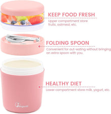 Bugucat 2in1 Müslibecher to Go 500ml+150ml Rosa