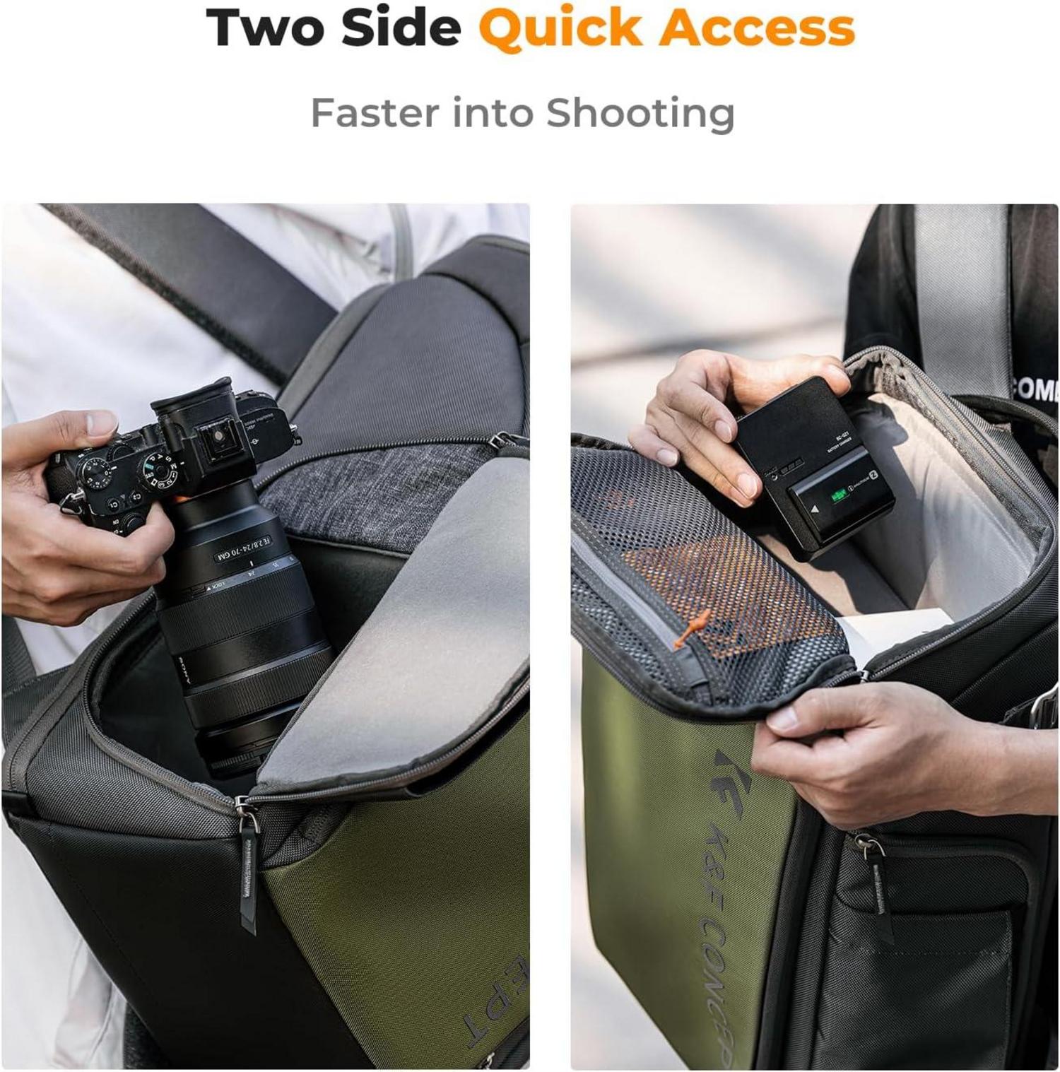 Fotorucksack mit Laptopfach und Erweiterungsdesign