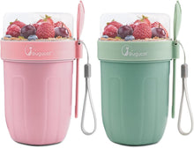 Bugucat Müslibecher to Go 2in1 Joghurtbecher & Müsli Cup Becher