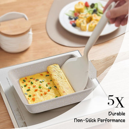 Antihaft Tamagoyaki Omelette Pfanne mit Granitbeschichtung
