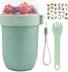 Bugucat Müsli Cup to Go Becher 660ml & 260ml Grün