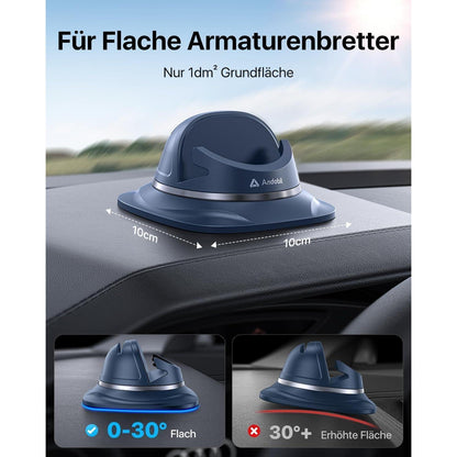 Handyhalterung Auto Armaturenbrett – Stabil & Einfach, Blau