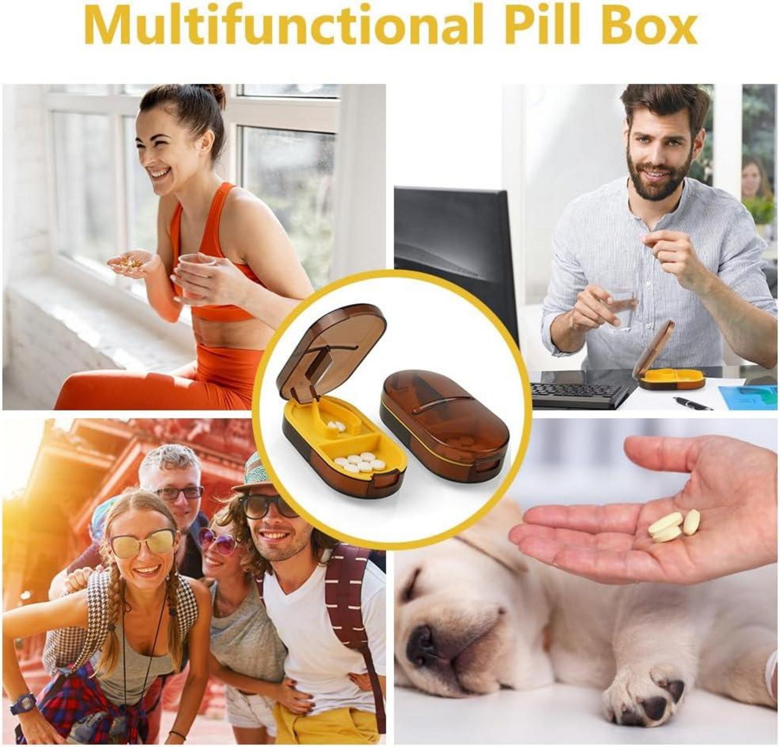 Tablettenteiler Pillenschneider ABS-Klingen für Kleine Große Tabletten