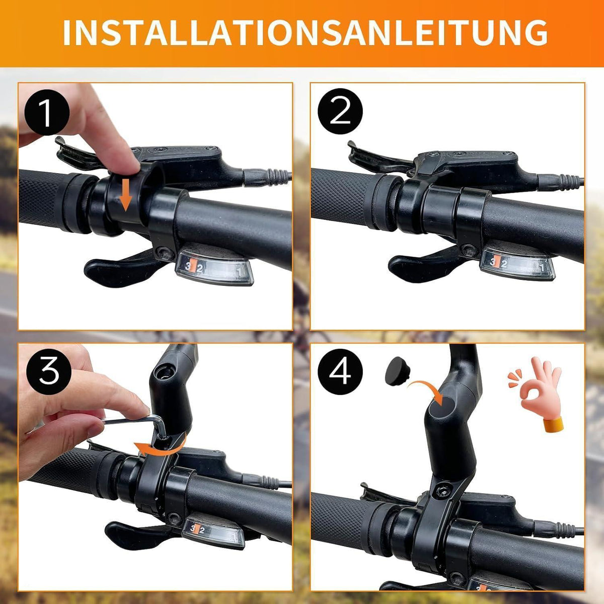 Fahrradspiegel 360° Drehbar – Klarer Rückspiegel für E-Bike & Co.