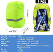 Rucksack Regenschutz 18-25l wasserdichte Hülle Reflektoren
