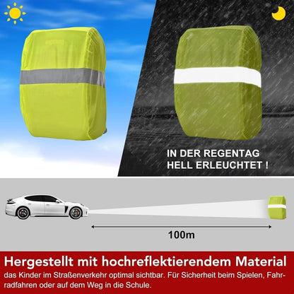 Rucksack Regenschutz 18-25l wasserdicht mit Reflektoren