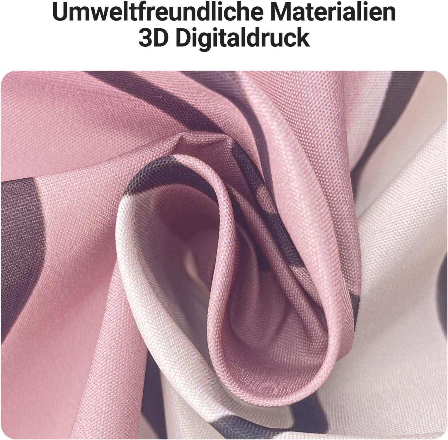 Duschvorhang Eindrücke von Frauen 240x200cm mit beschwertem Saum und