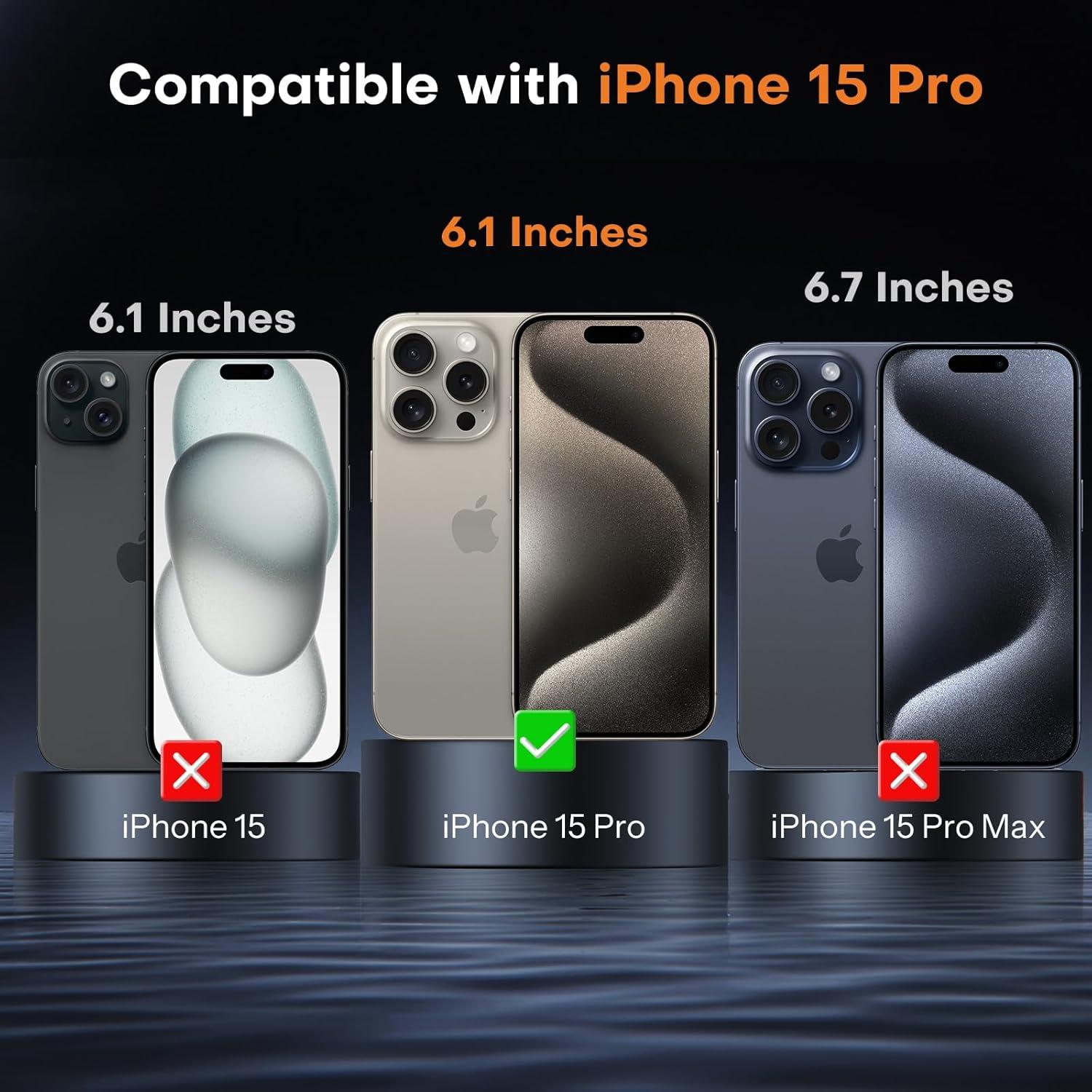 OMOTON iPhone 15 Pro Panzerglas mit Vollbildschutz und Anti-Fingerabdruck-Funktion