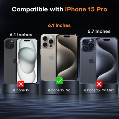 OMOTON iPhone 15 Pro Panzerglas mit Vollbildschutz und Anti-Fingerabdruck-Funktion